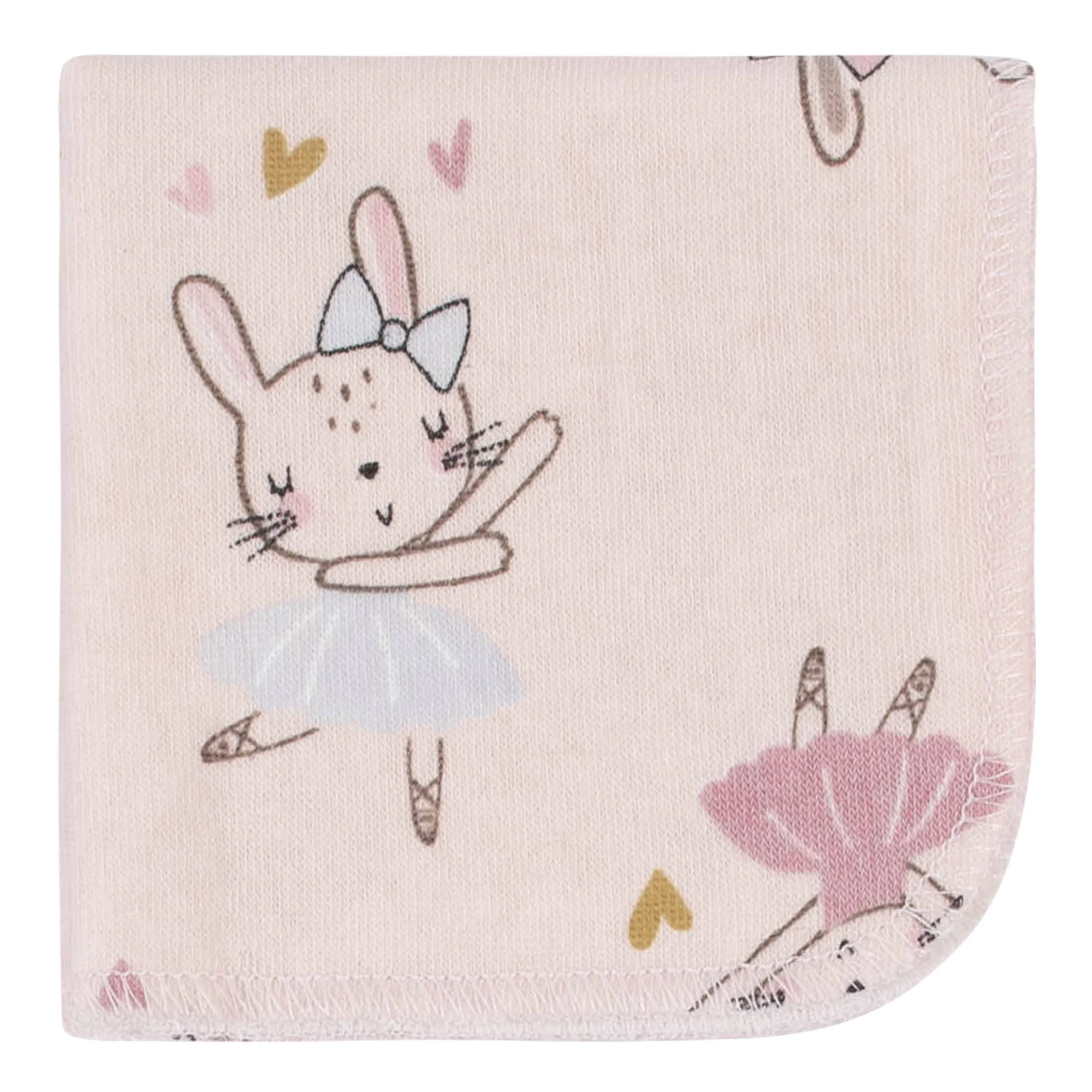 10-Pack Baby Girls Bunny Ballerina Washcloths