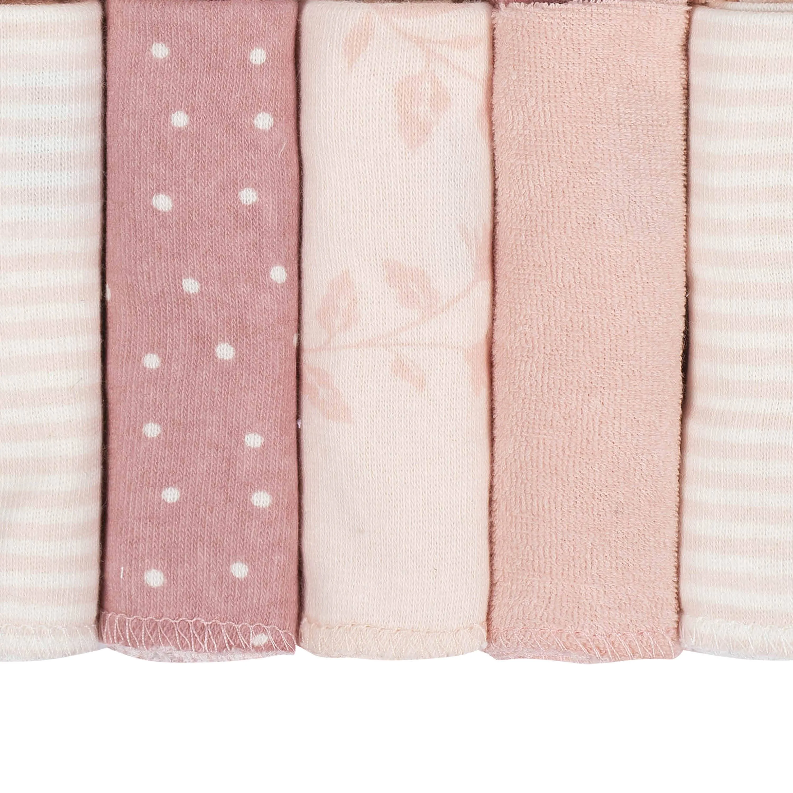 10-Pack Baby Girls Vintage Floral Washcloths