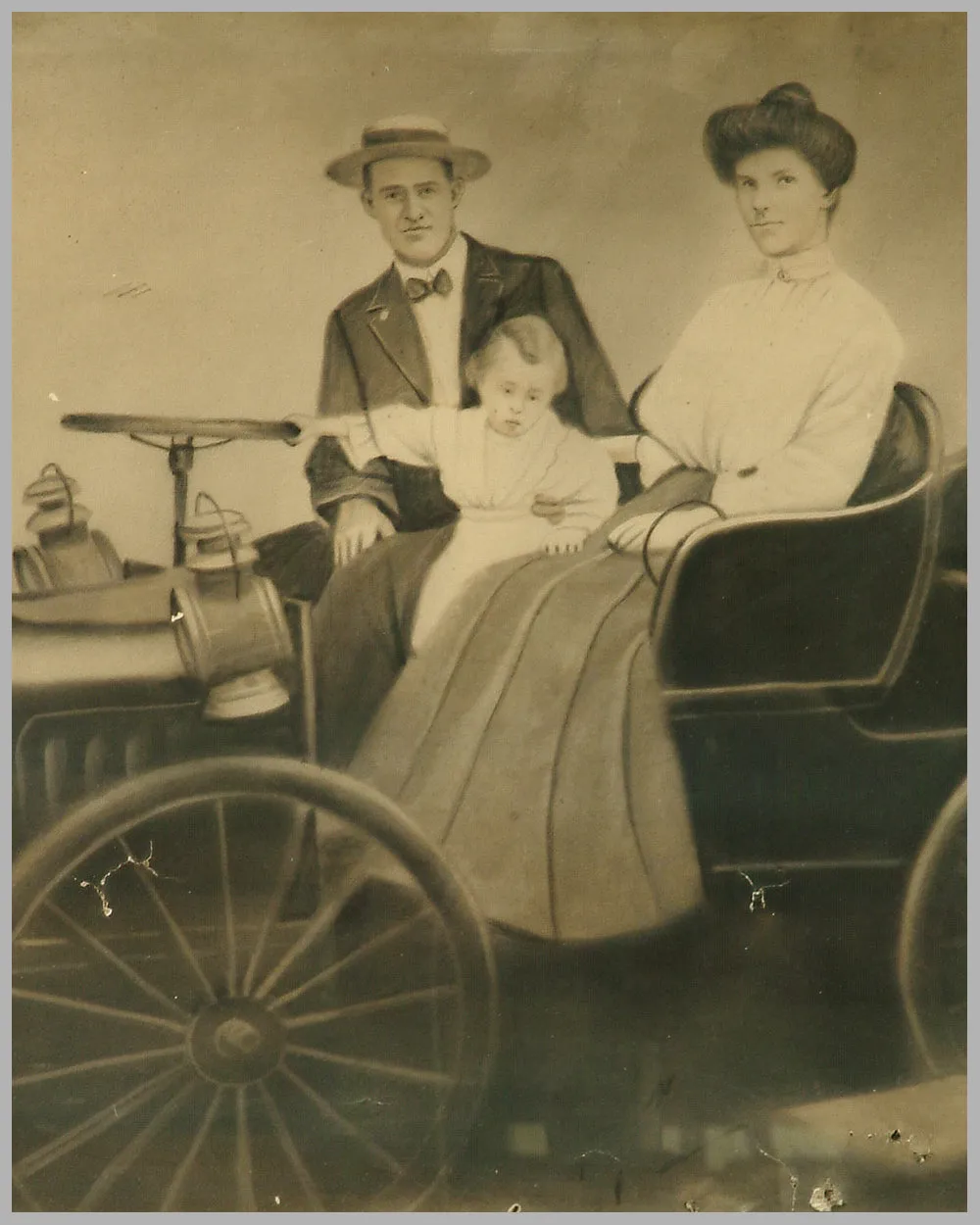 1900's Family Portrait large photograph