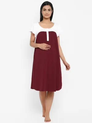 2-in-1 Maternity & Feeding Nightie