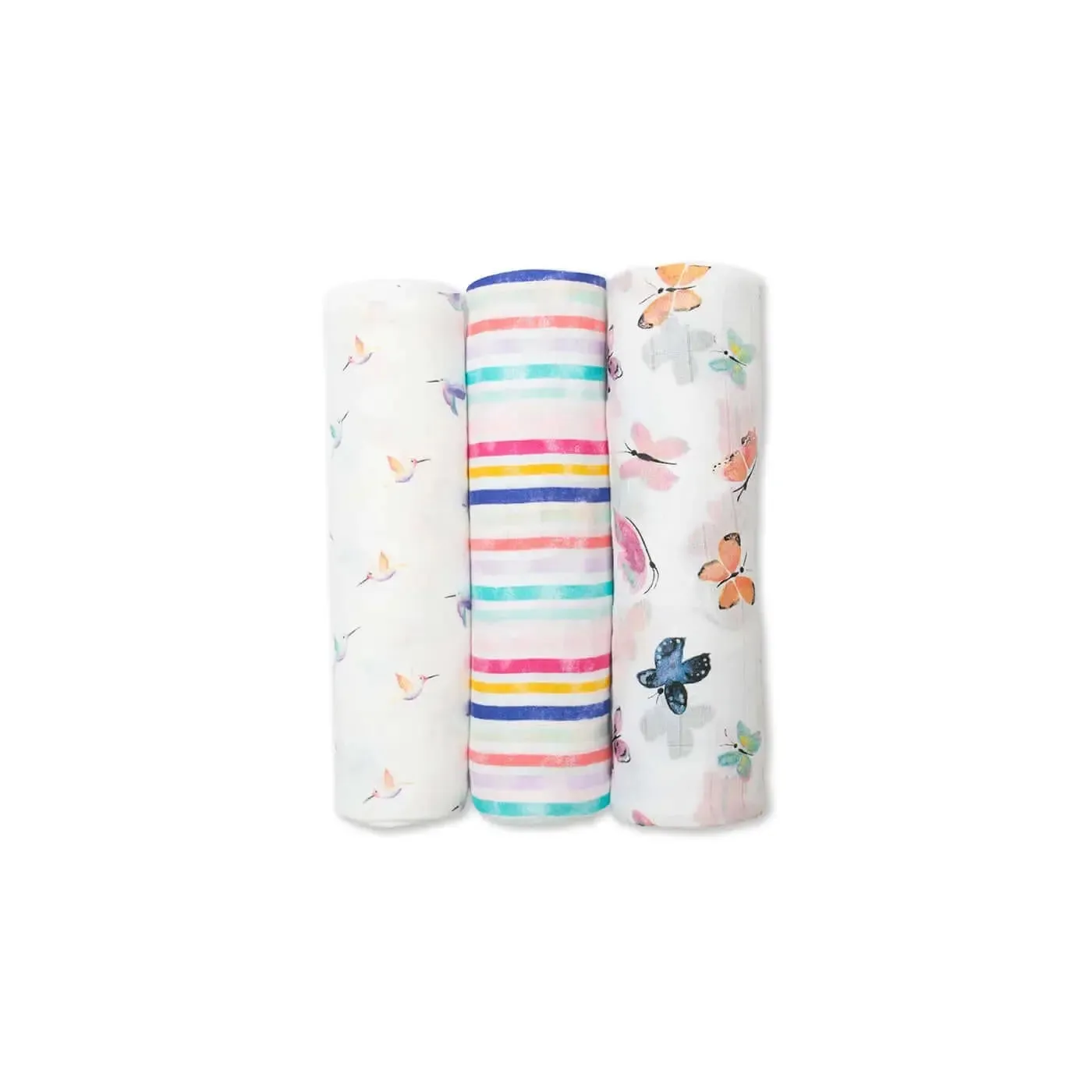 3 Pack of Bamboo Swaddle - Garden Friends | Lulujo