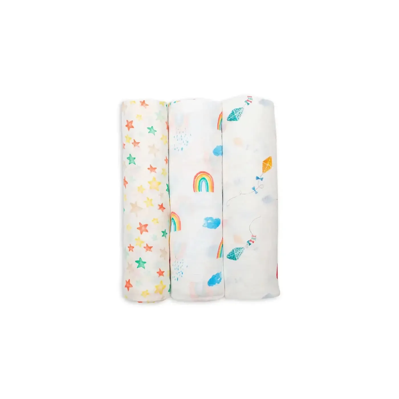 3 Pack of Bamboo Swaddle - High In The Sky | Lulujo