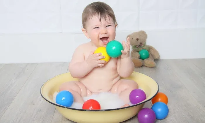 60-Minute Milk or Fruit Bath Baby Shoot at Max Studios