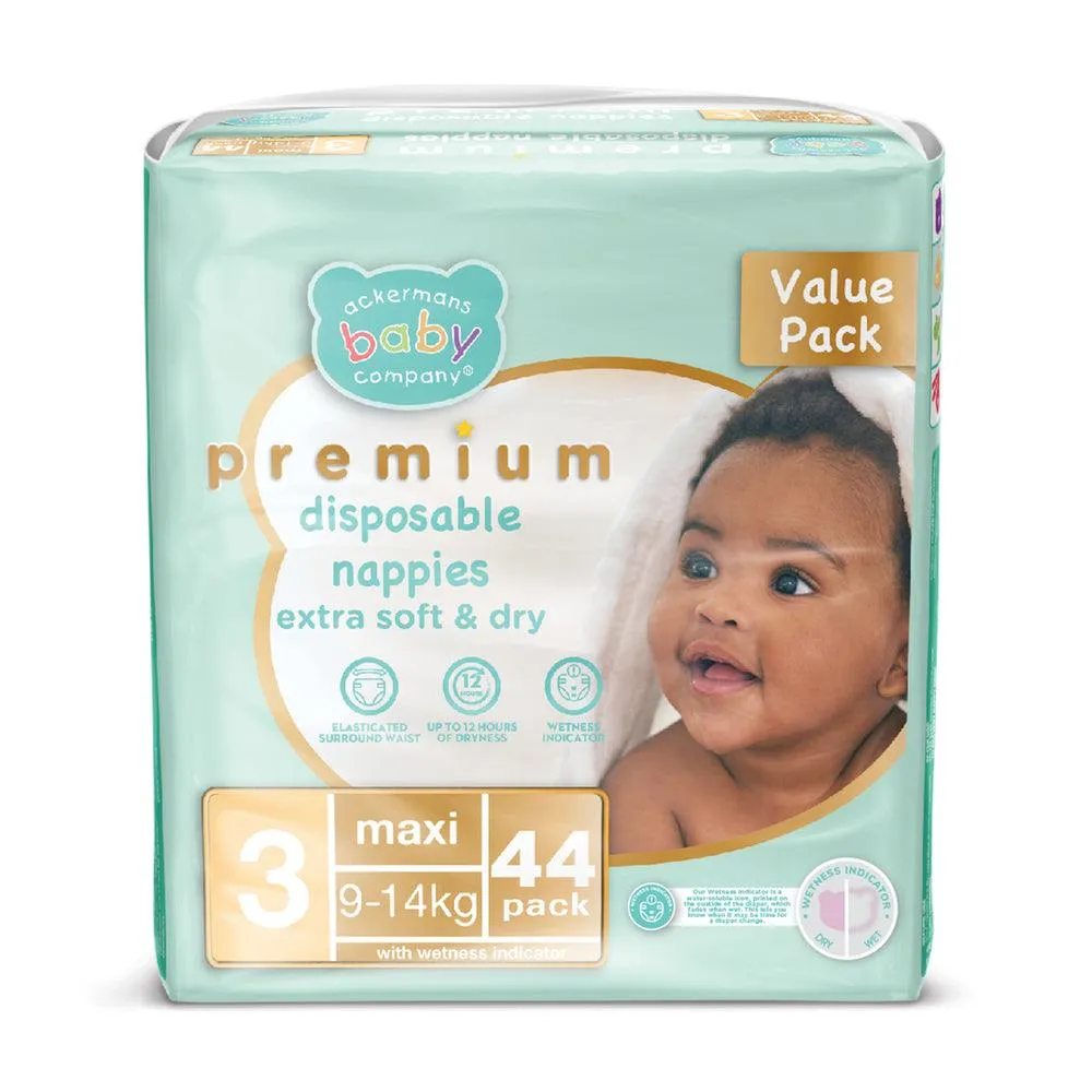 Abc Premium Maxi Nappies Size 3 44'S