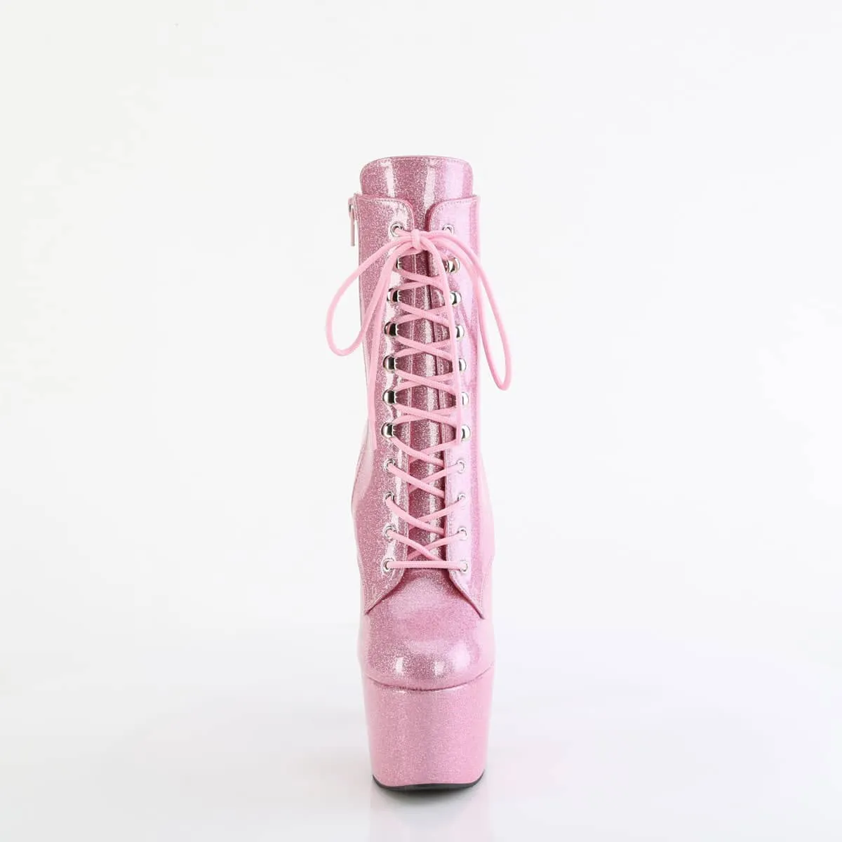 ADORE-1020GP Baby Pink Glitter Calf High Boots