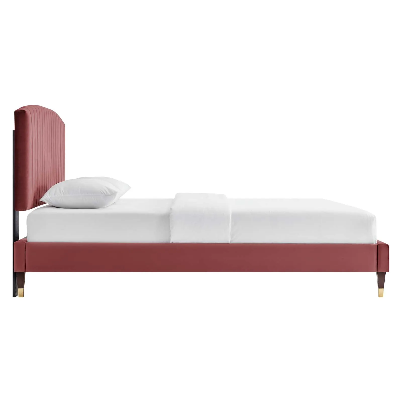 Alessi Performance Velvet Platform Bed by Modway