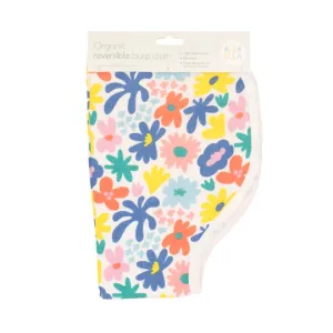 All 4 Ella Organic Burp Cloth - Bright Floral