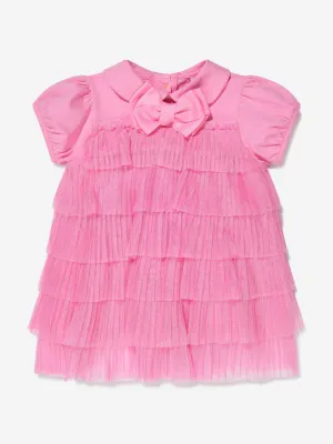 Angels Face Baby Girls Tallulah Pleated Dress in Pink