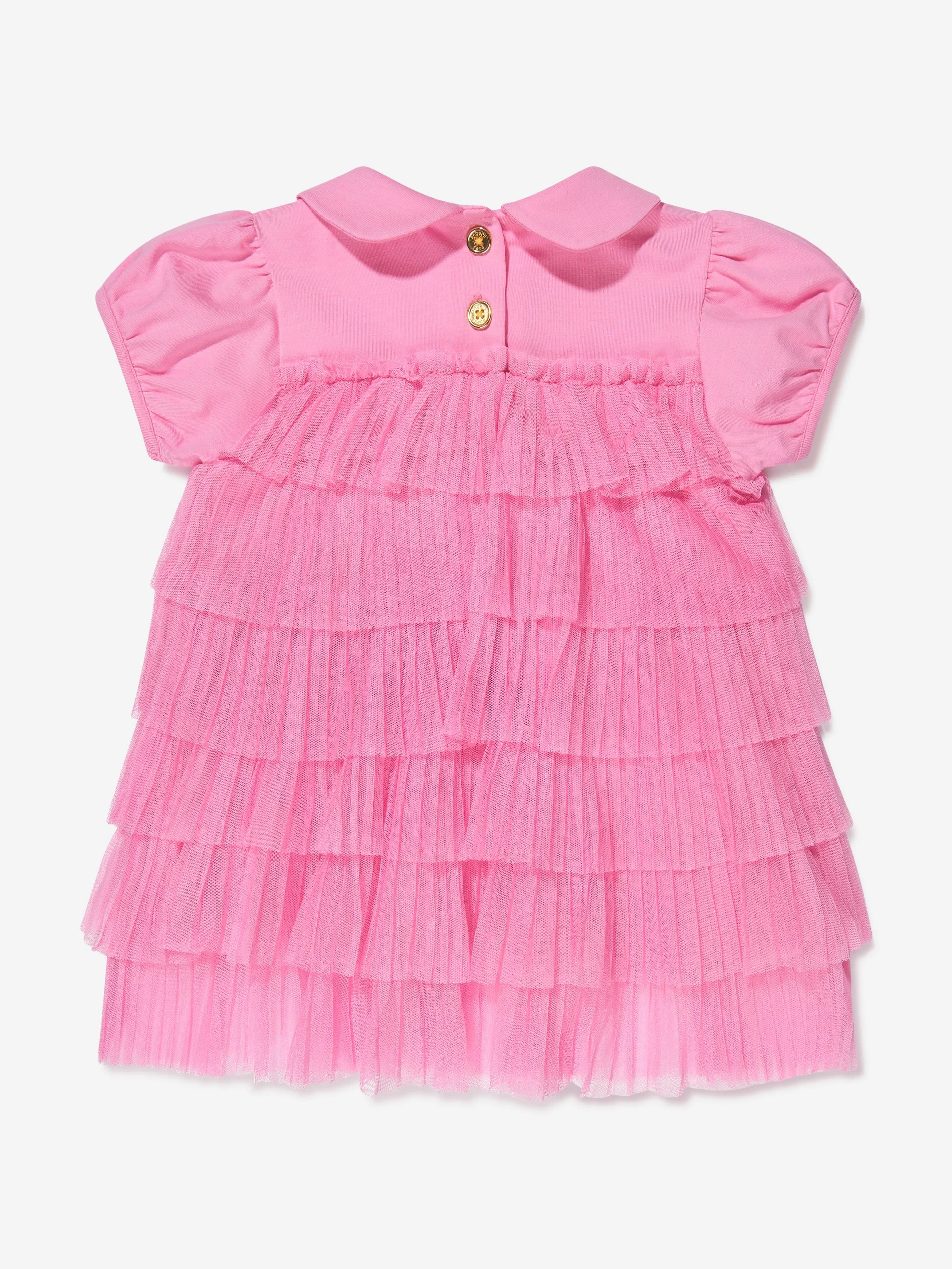 Angels Face Baby Girls Tallulah Pleated Dress in Pink