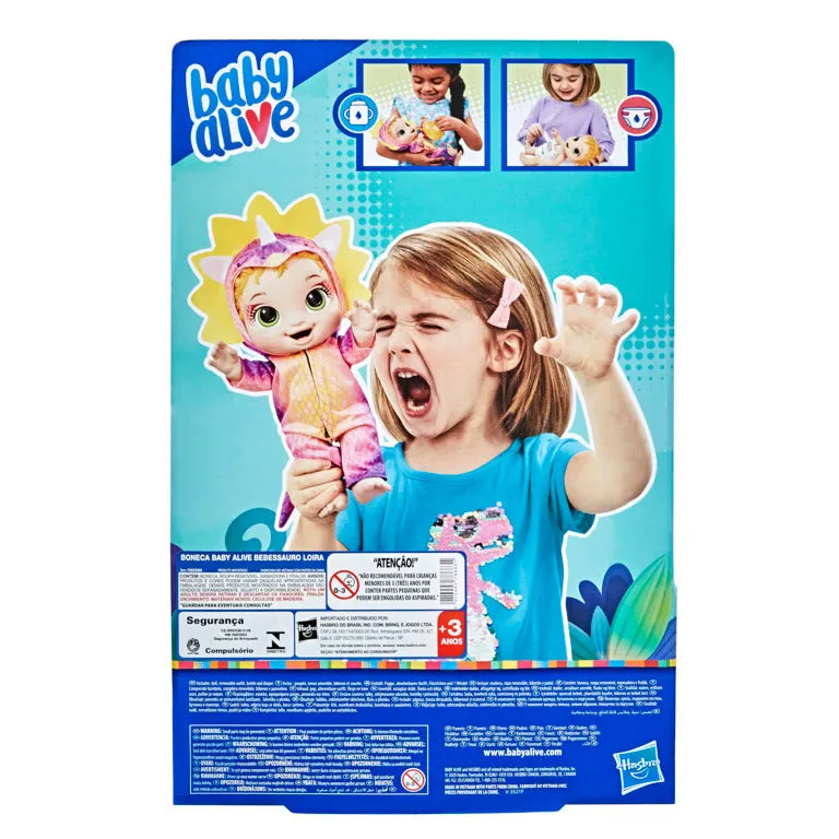 Baby Alive Dino Cuties Dress Up Doll Blonde