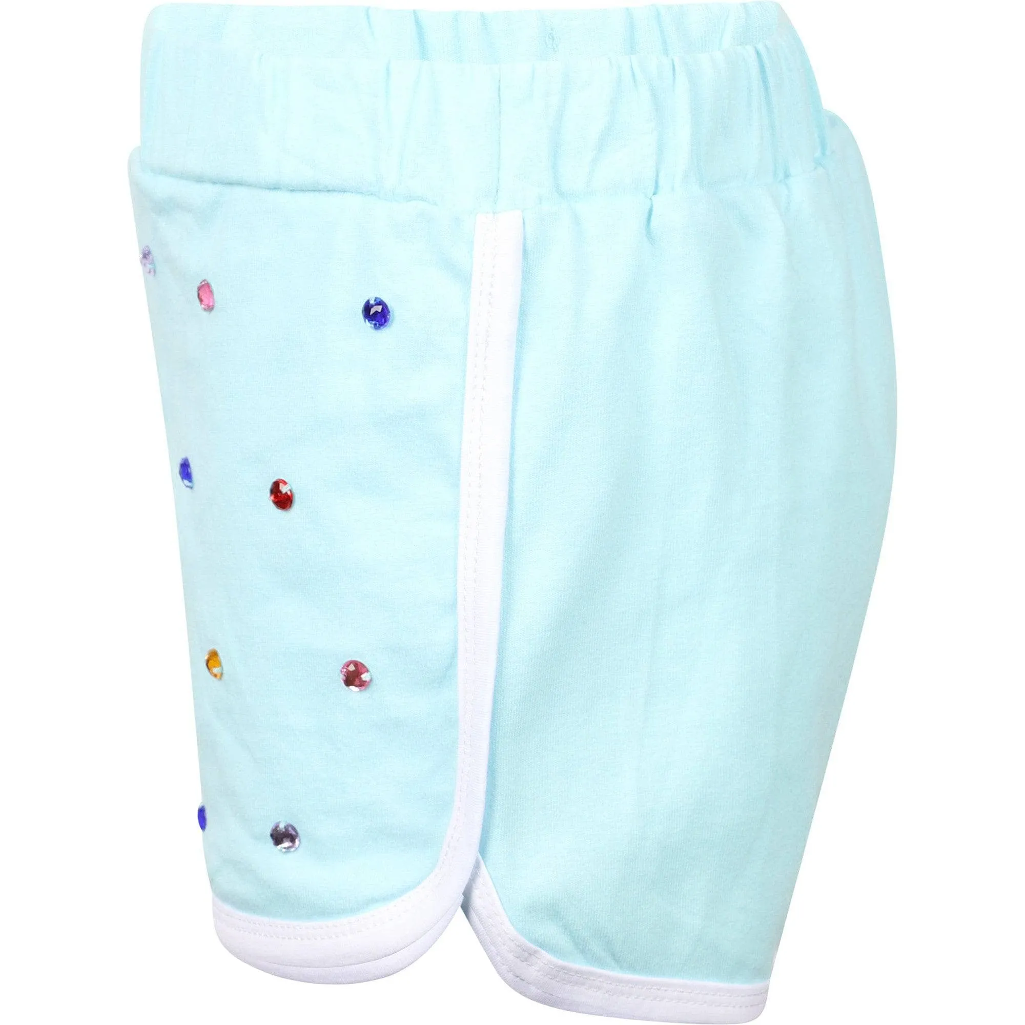 Baby Blue Rainbow Gem Short Set