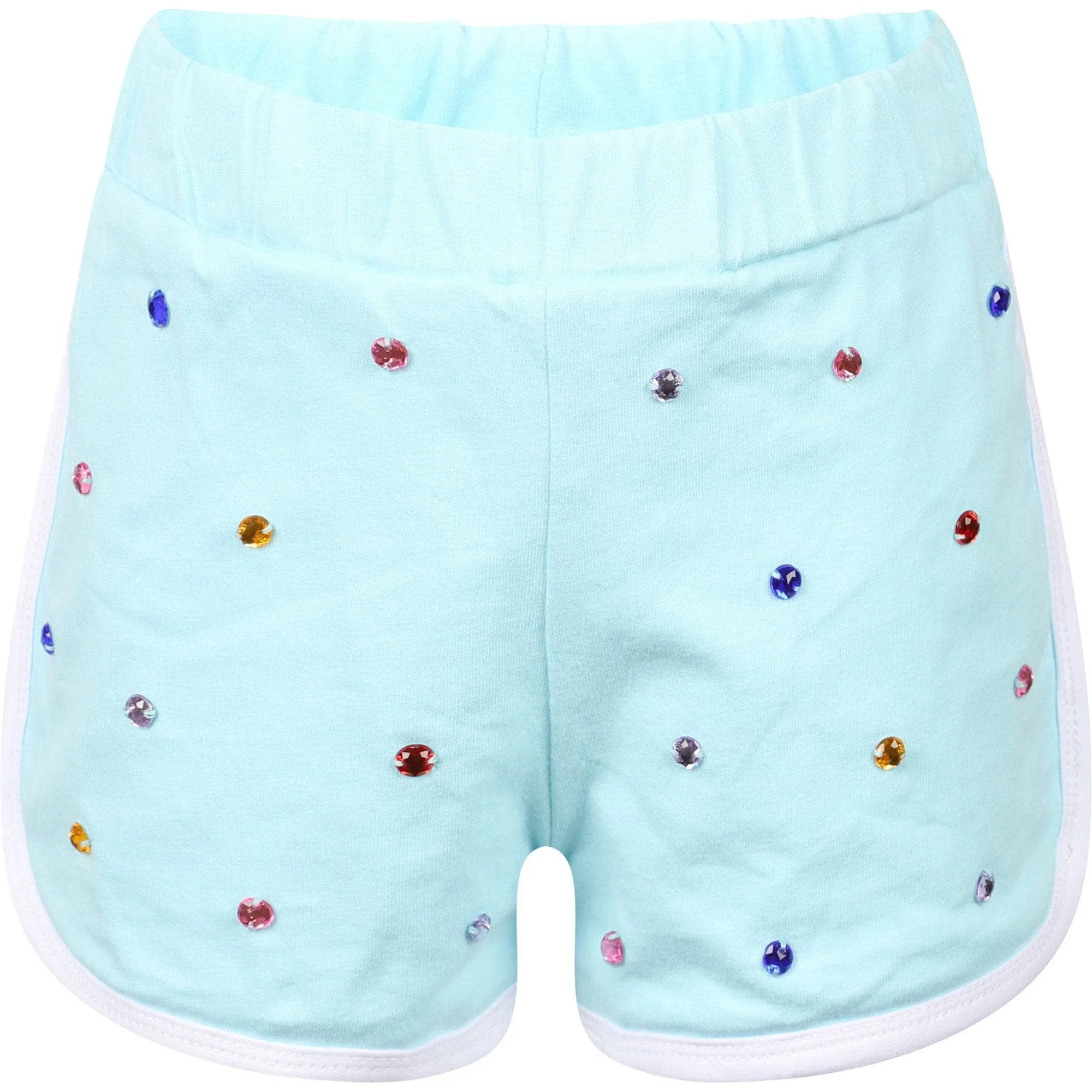 Baby Blue Rainbow Gem Short Set