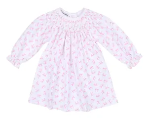 Baby Bows Bishop Printed L/S Dress Set