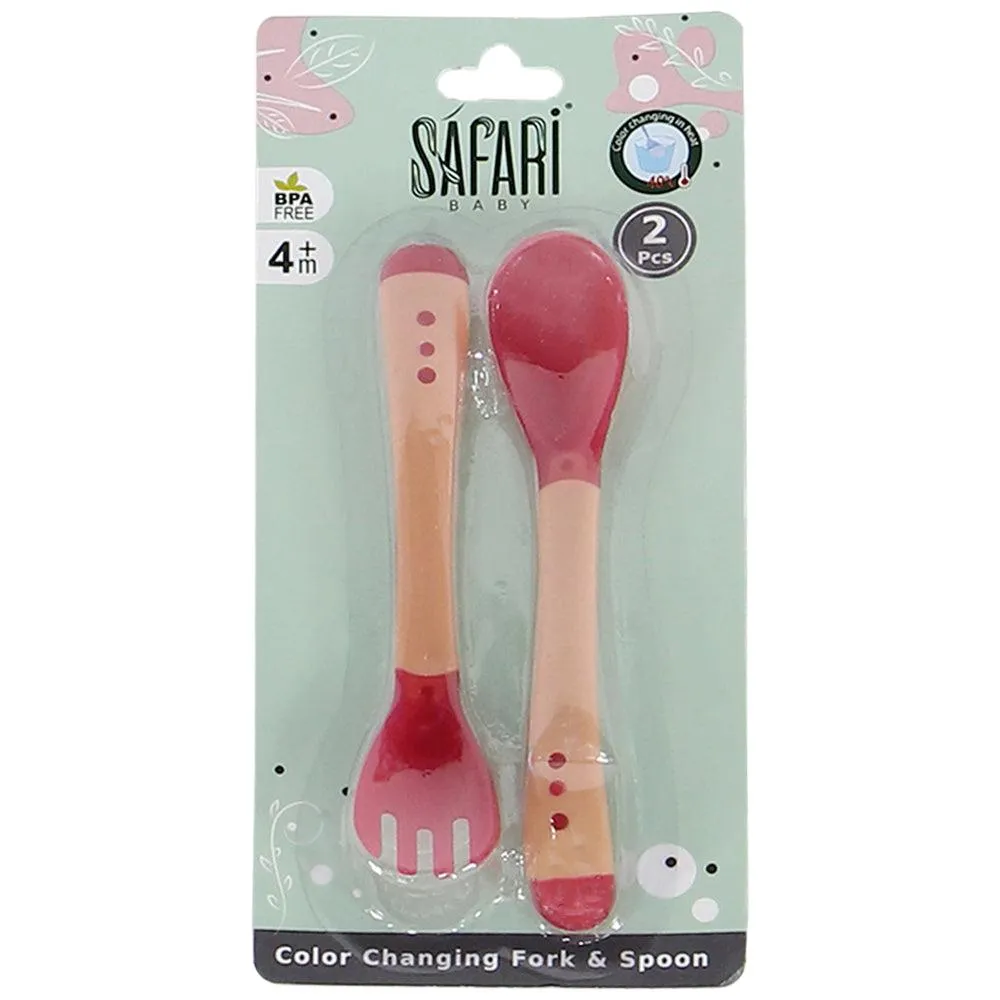 Baby Color Changing Feeding Spoon & Fork | 2 Pcs |