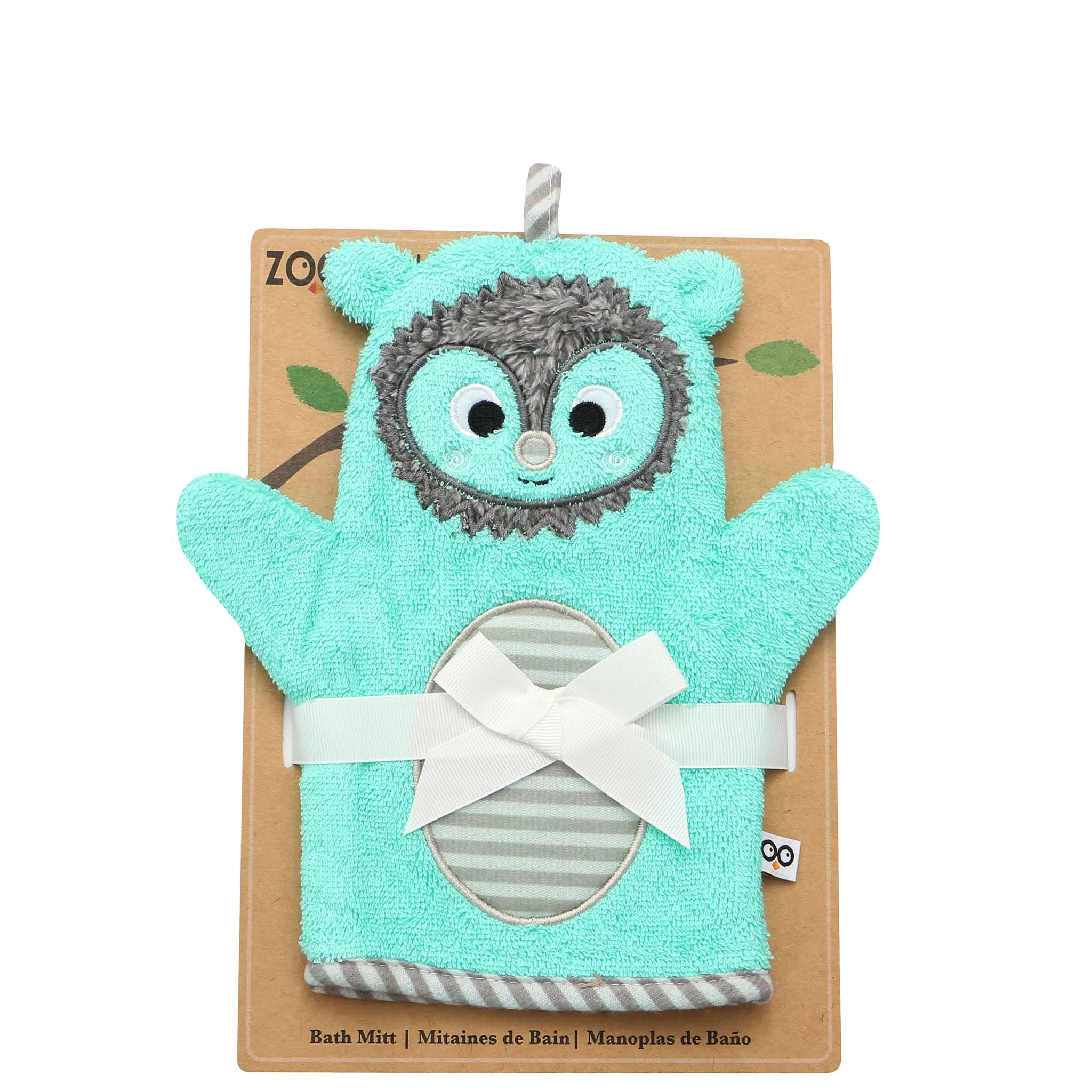 Baby Snow Terry Bath Mitt - Harriet the Hedgehog