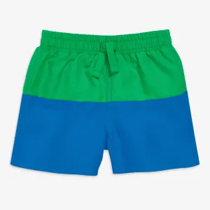 Baby swim trunk in color blocking