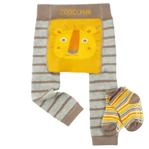 Baby/Toddler Crawler Leggings & Socks Set - Leo the Lion