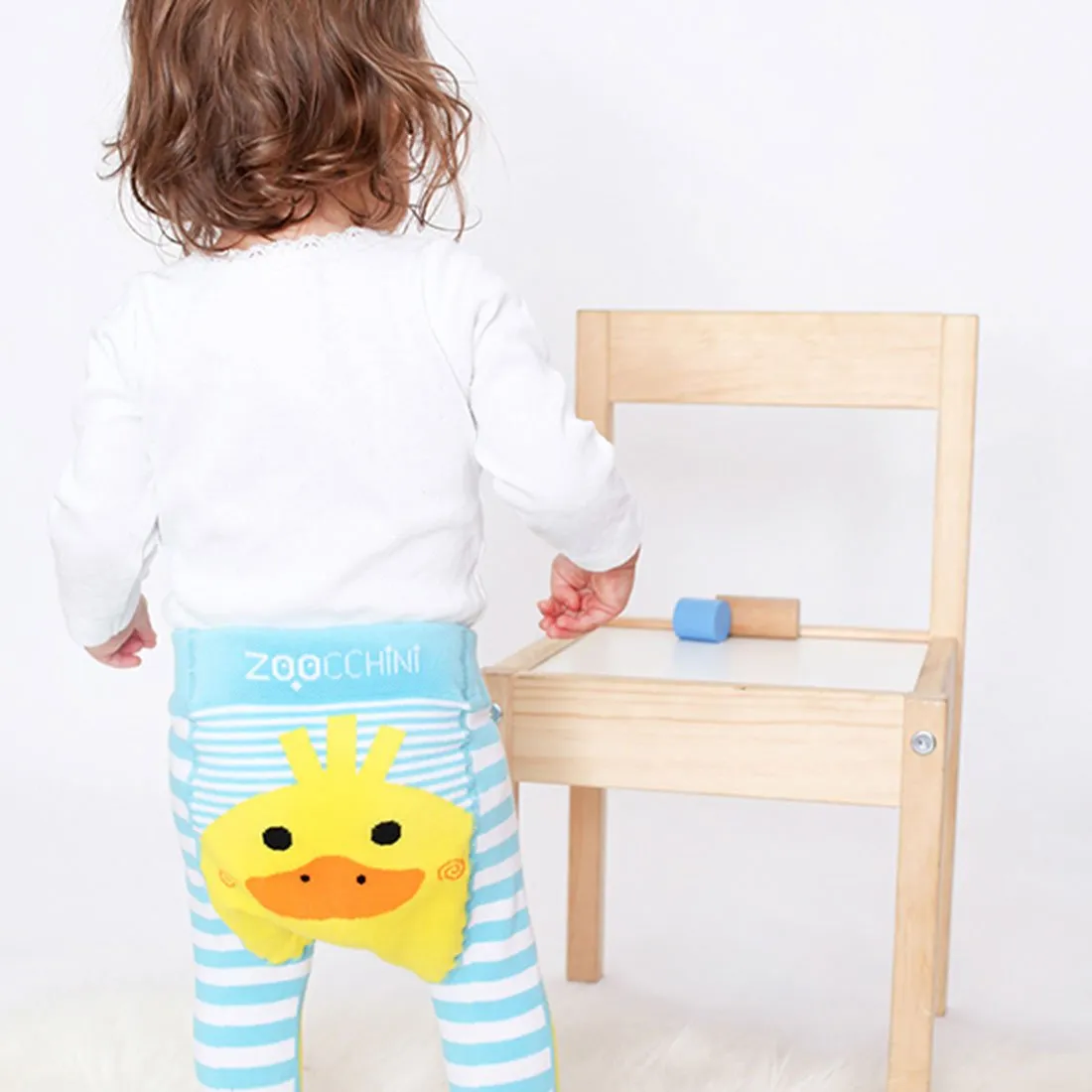 Baby/Toddler Crawler Leggings & Socks Set - Puddles the Duck