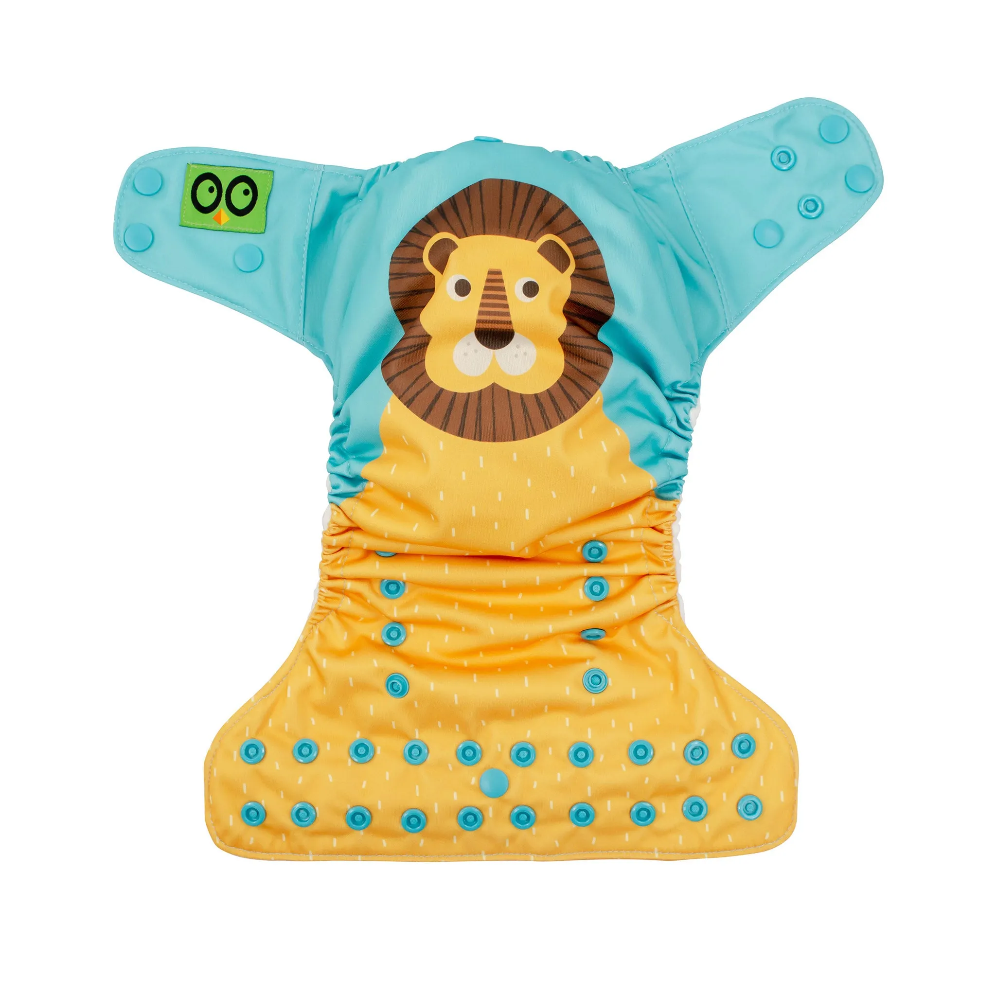 Baby/Toddler Reusable Cloth Pocket Diaper ( 2 Inserts) - Leo the Lion