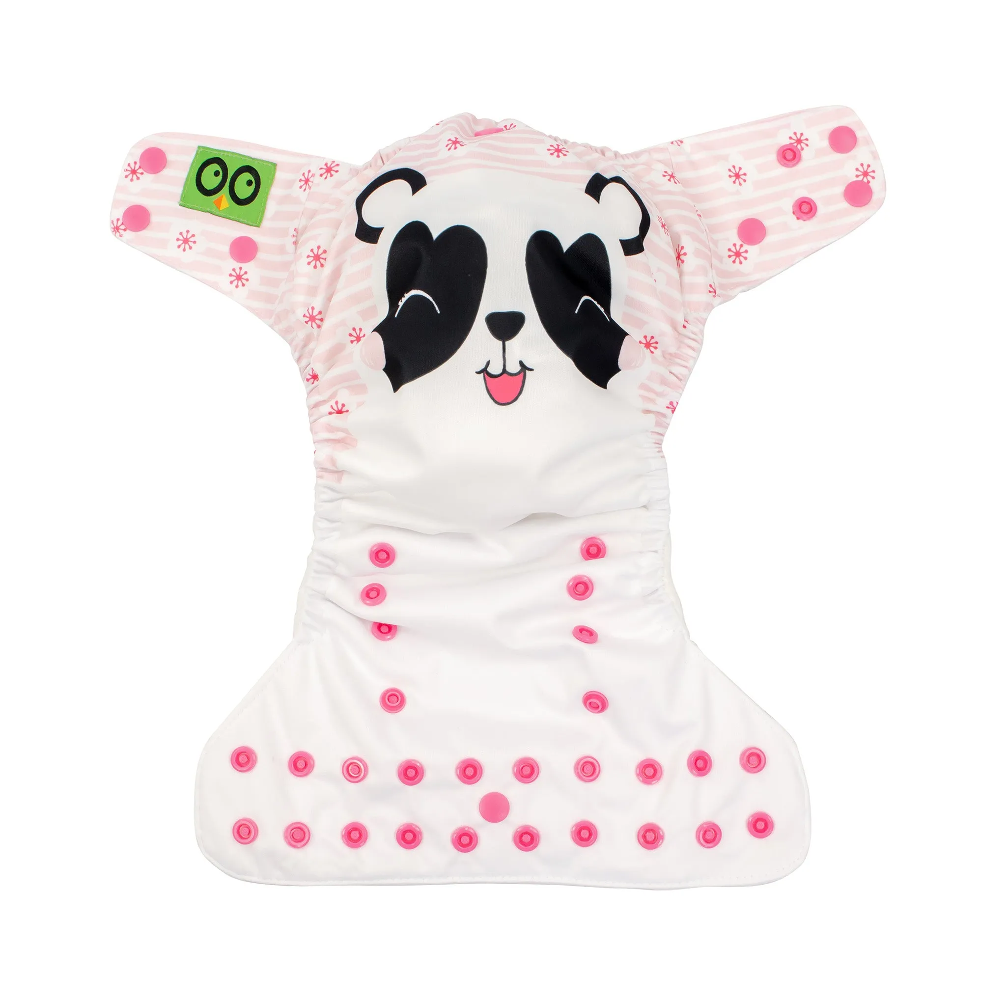 Baby/Toddler Reusable Cloth Pocket Diaper ( 2 Inserts) - Pippa the Panda