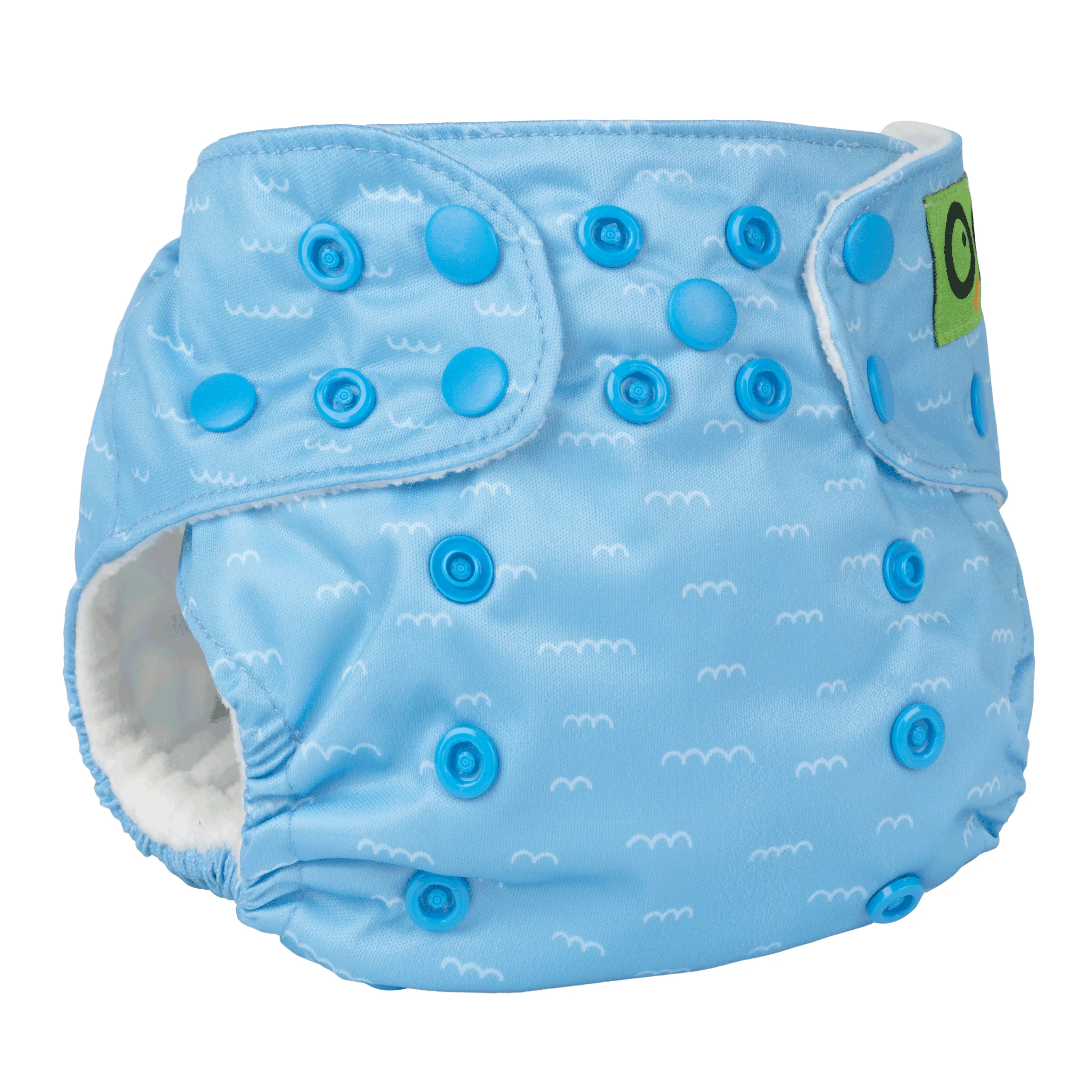 Baby/Toddler Reusable Cloth Pocket Diaper ( 2 Inserts) - Sherman the Shark