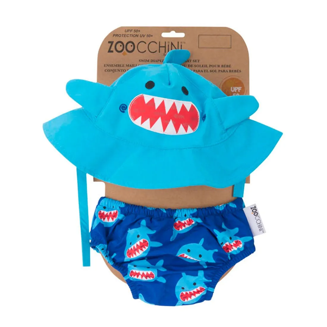 Baby/Toddler Swim Diaper & Sun Hat Set - Sherman the Shark