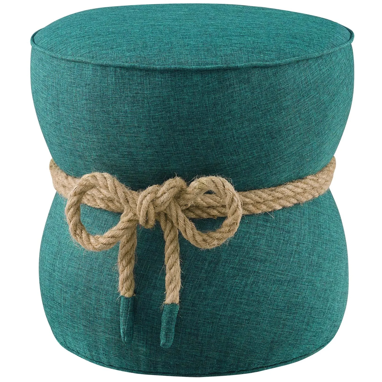 Beat Nautical Rope Upholstered Fabric Ottoman by Modway