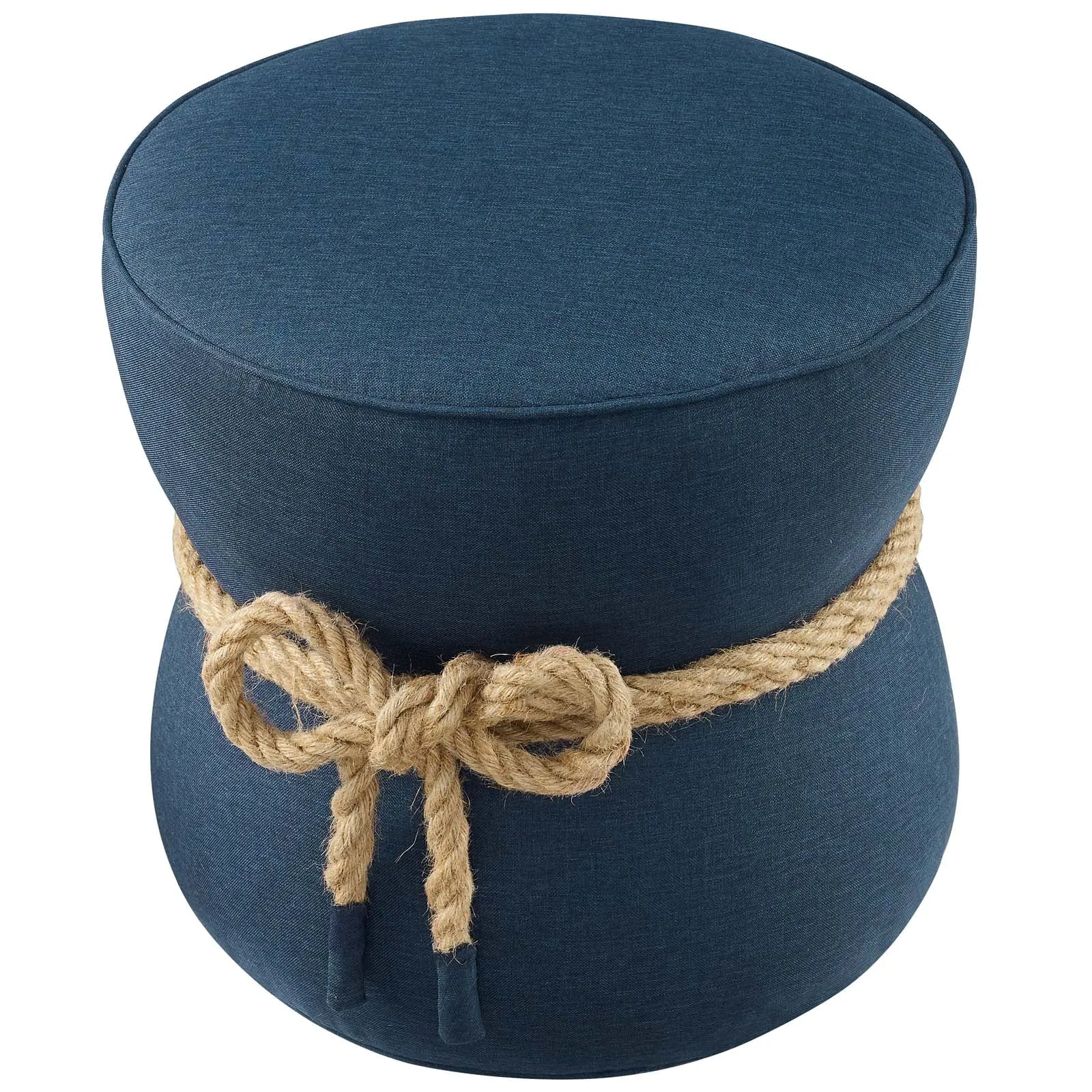 Beat Nautical Rope Upholstered Fabric Ottoman by Modway