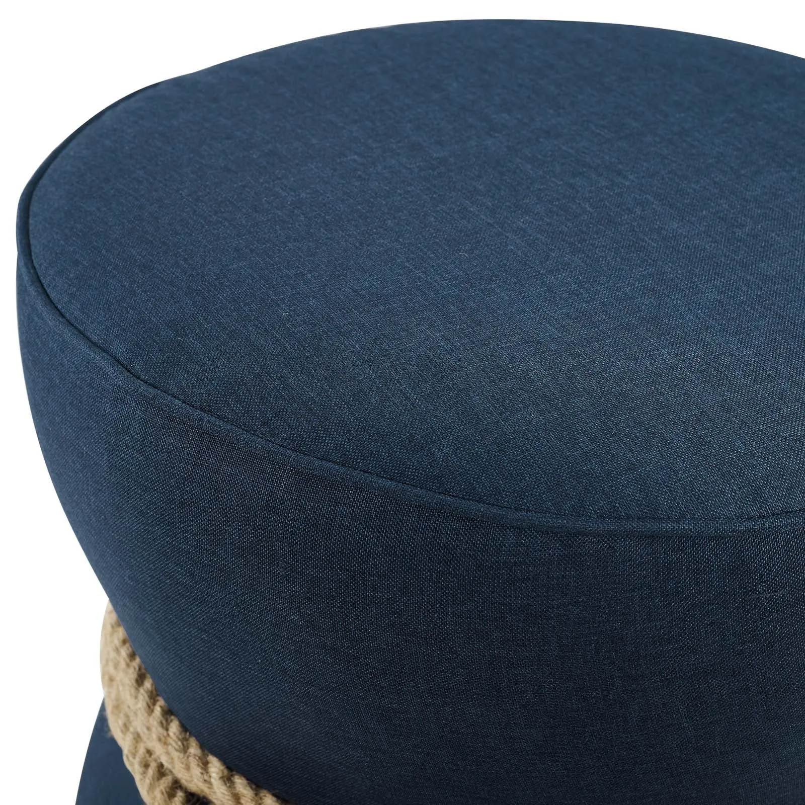 Beat Nautical Rope Upholstered Fabric Ottoman by Modway