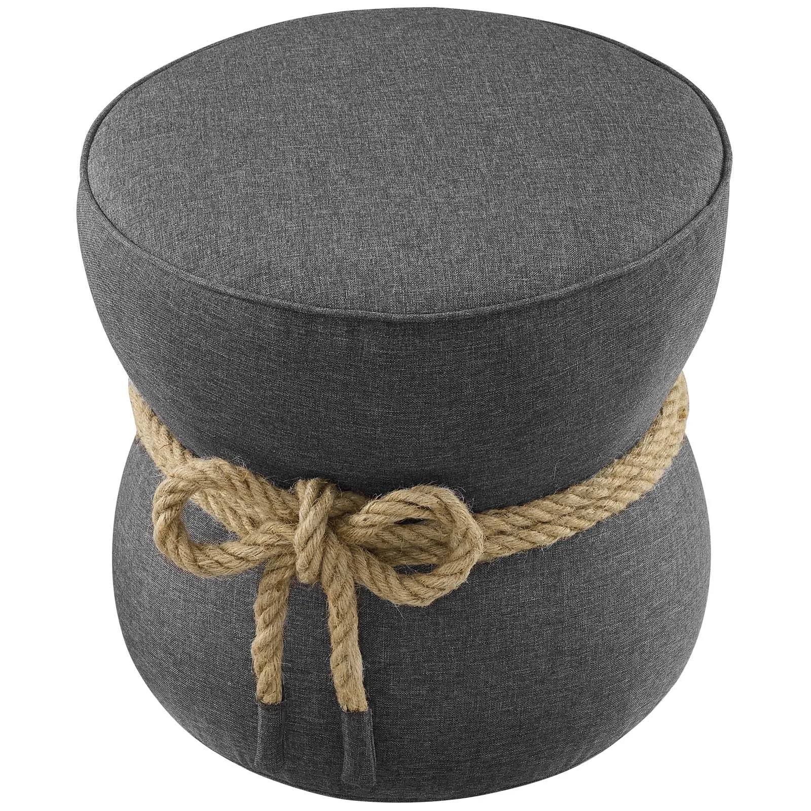 Beat Nautical Rope Upholstered Fabric Ottoman by Modway