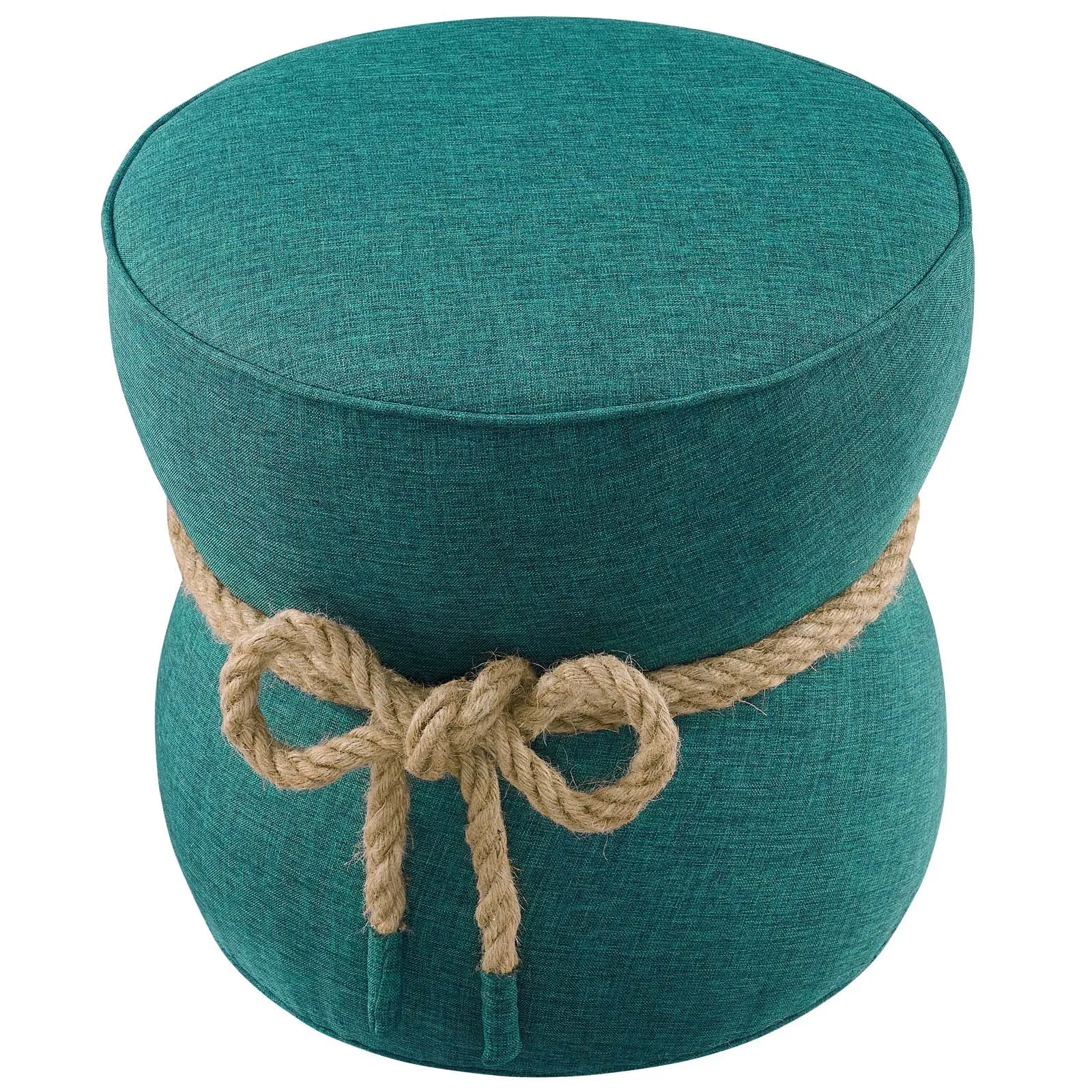 Beat Nautical Rope Upholstered Fabric Ottoman by Modway