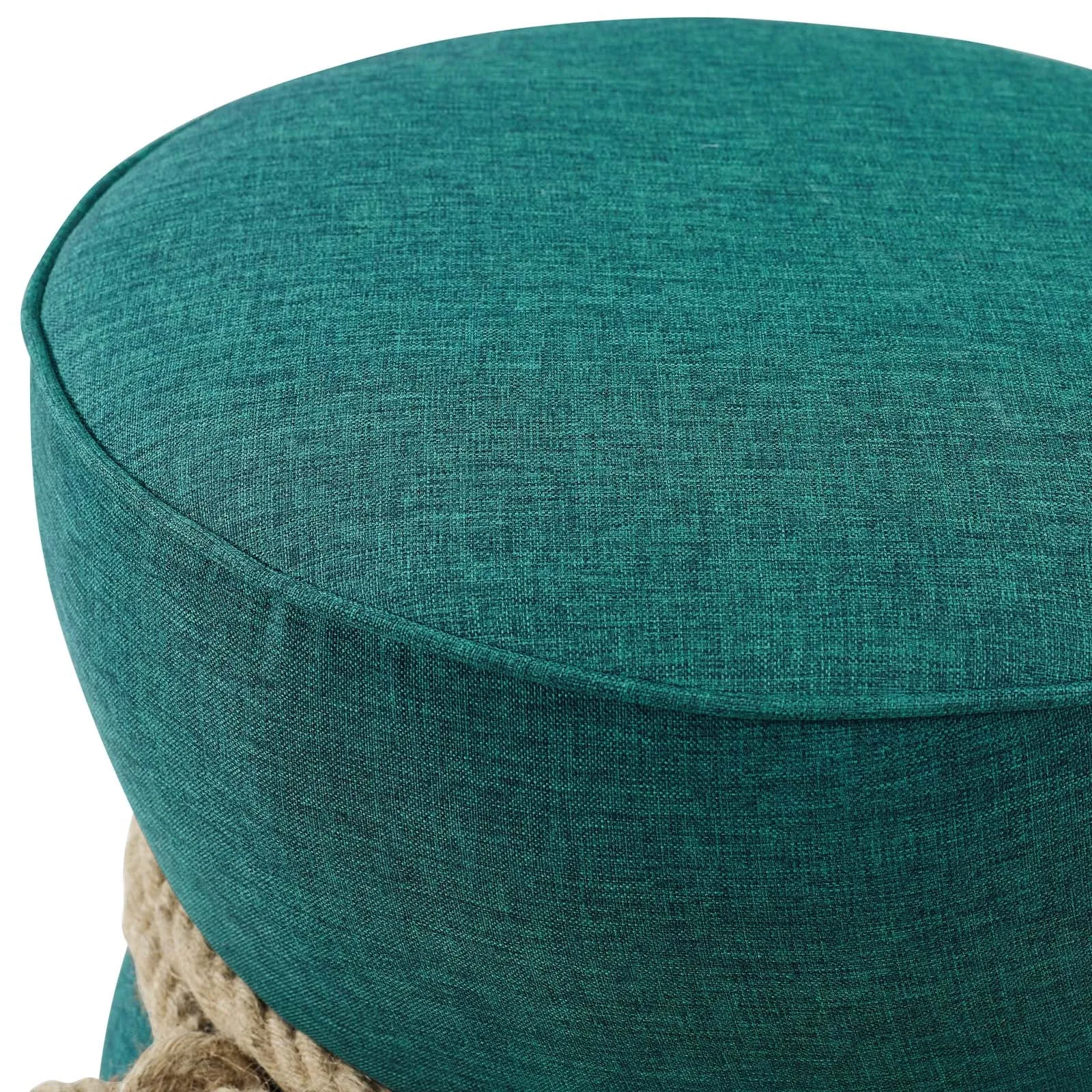 Beat Nautical Rope Upholstered Fabric Ottoman by Modway