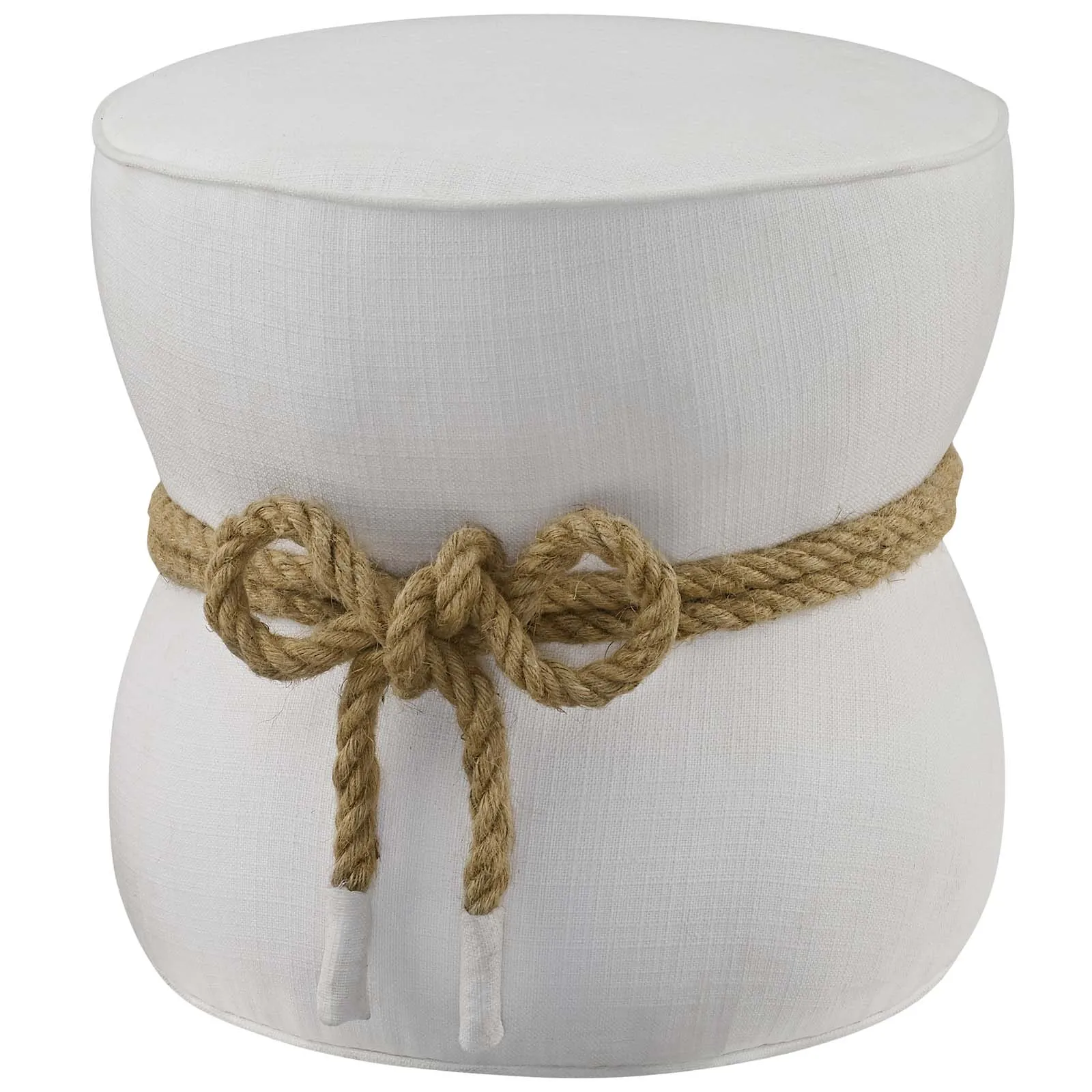 Beat Nautical Rope Upholstered Fabric Ottoman by Modway