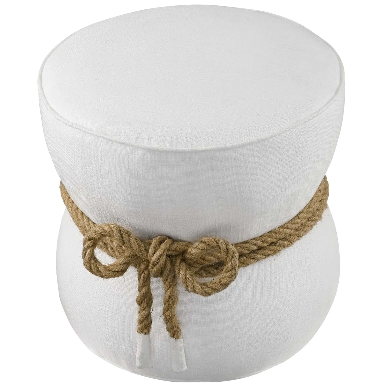 Beat Nautical Rope Upholstered Fabric Ottoman by Modway