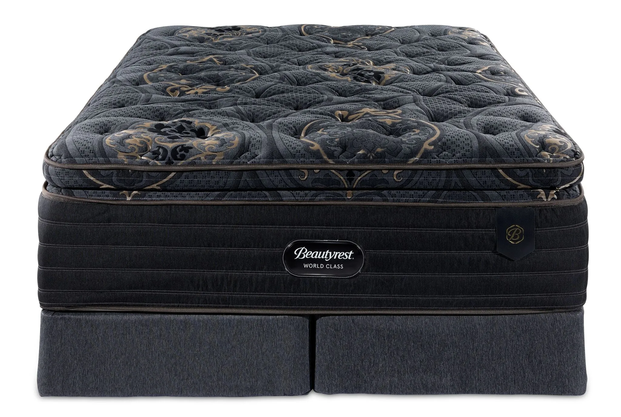 Beautyrest World Class Empress Luxury Firm Queen Mattress and Split Boxspring Set