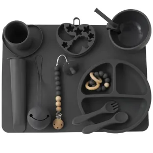 Black Dinnerware Set