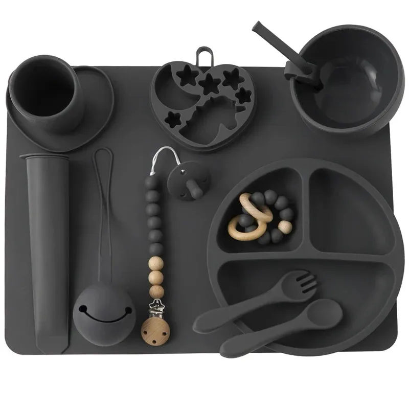 Black Dinnerware Set