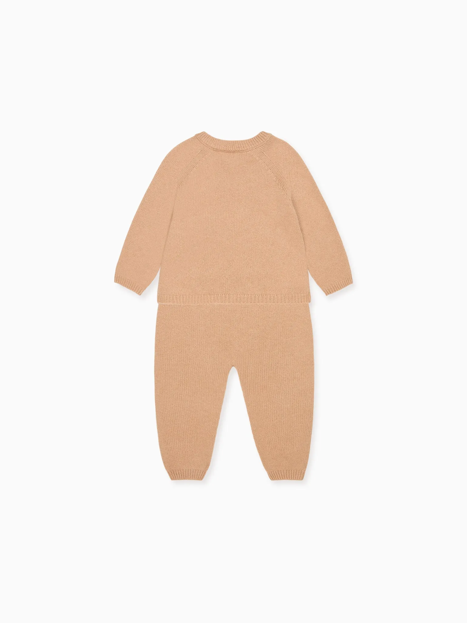 Camel Melange Juan Cashmere Baby Set