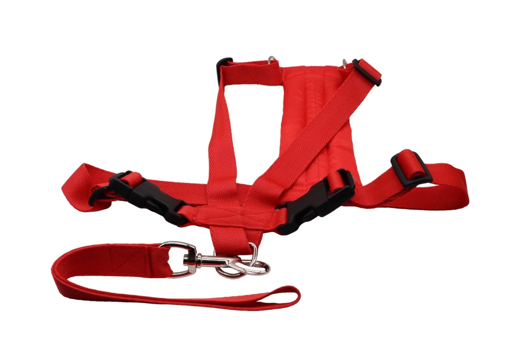 Car Safety Harness for Dogs - Fabric Dog Harness with Matching Handle