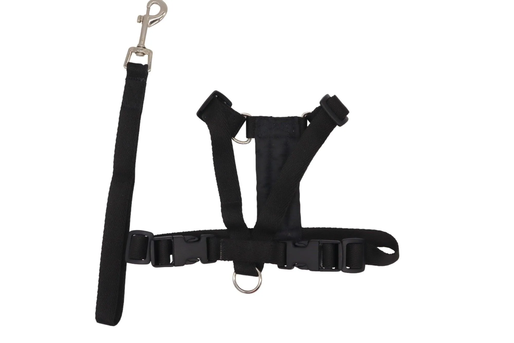 Car Safety Harness for Dogs - Fabric Dog Harness with Matching Handle