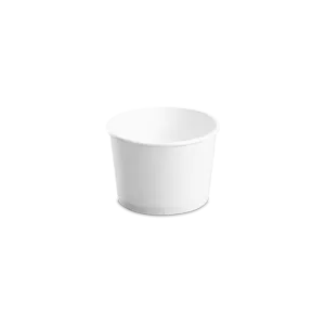 CCF 8OZ(D90MM) Yogurt Paper Cup (Hot/Cold Use) - White 1000 Pieces/Case