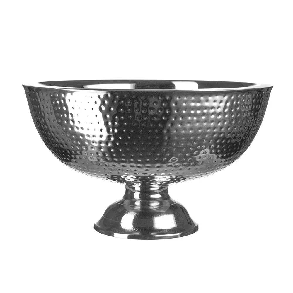 Champagne Tub Stainless Steel Hammered 43x43x25cm