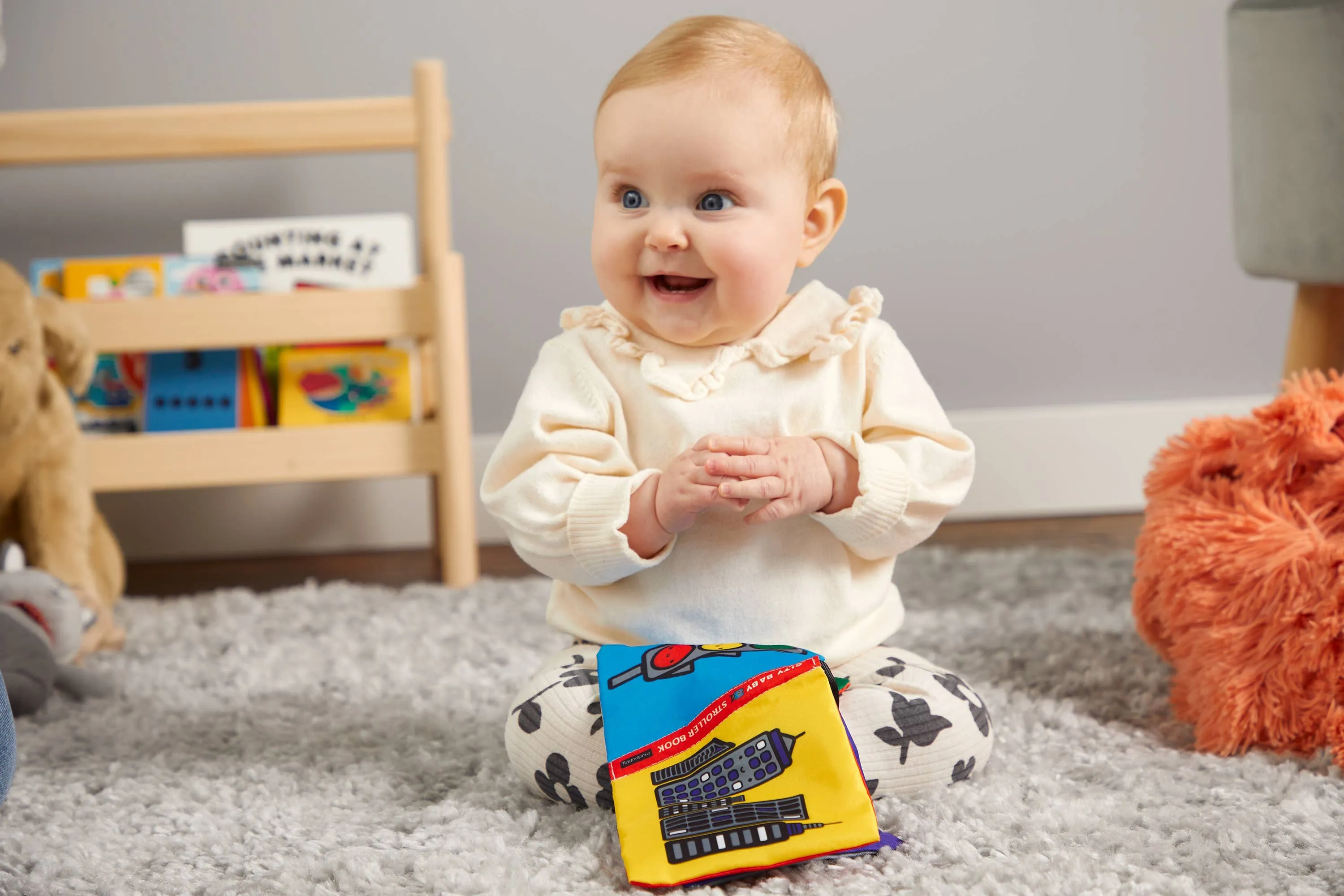 City Baby Crinkle Fabric Stroller Book