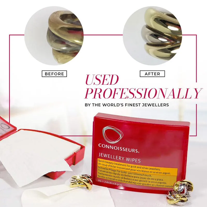 Connoisseurs Jewellery Wipes - For Gold, Platinum, Diamonds & Precious Stones