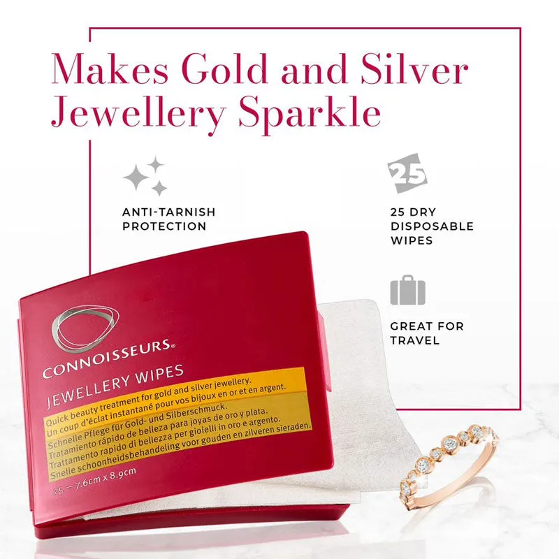 Connoisseurs Jewellery Wipes - For Gold, Platinum, Diamonds & Precious Stones