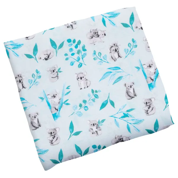 Cotton Muslin Baby Blanket - Koala