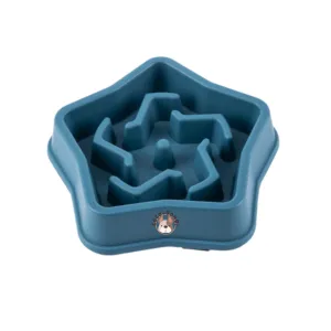 Dog Slow Feeder Bowl: Blue