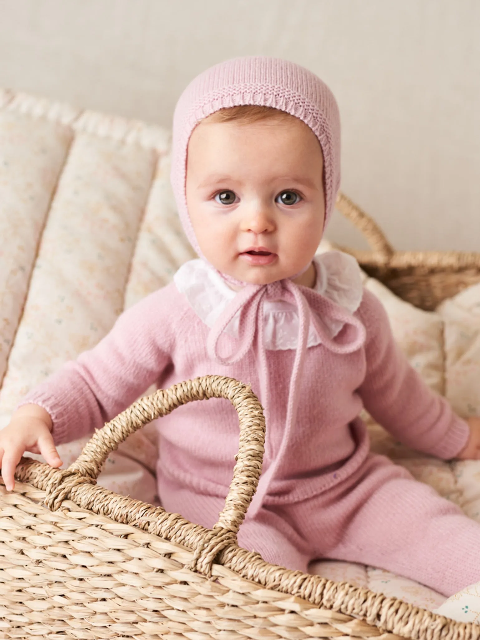 Dusty Pink Laria Cashmere Baby Girl Gift Box Set