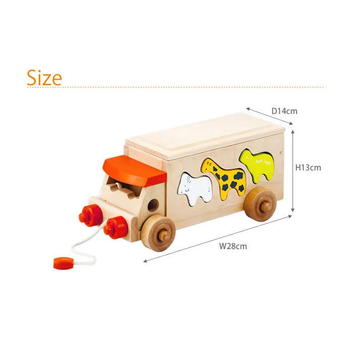 Ed.Inter Wooden Animal Beads Bus (Japan)