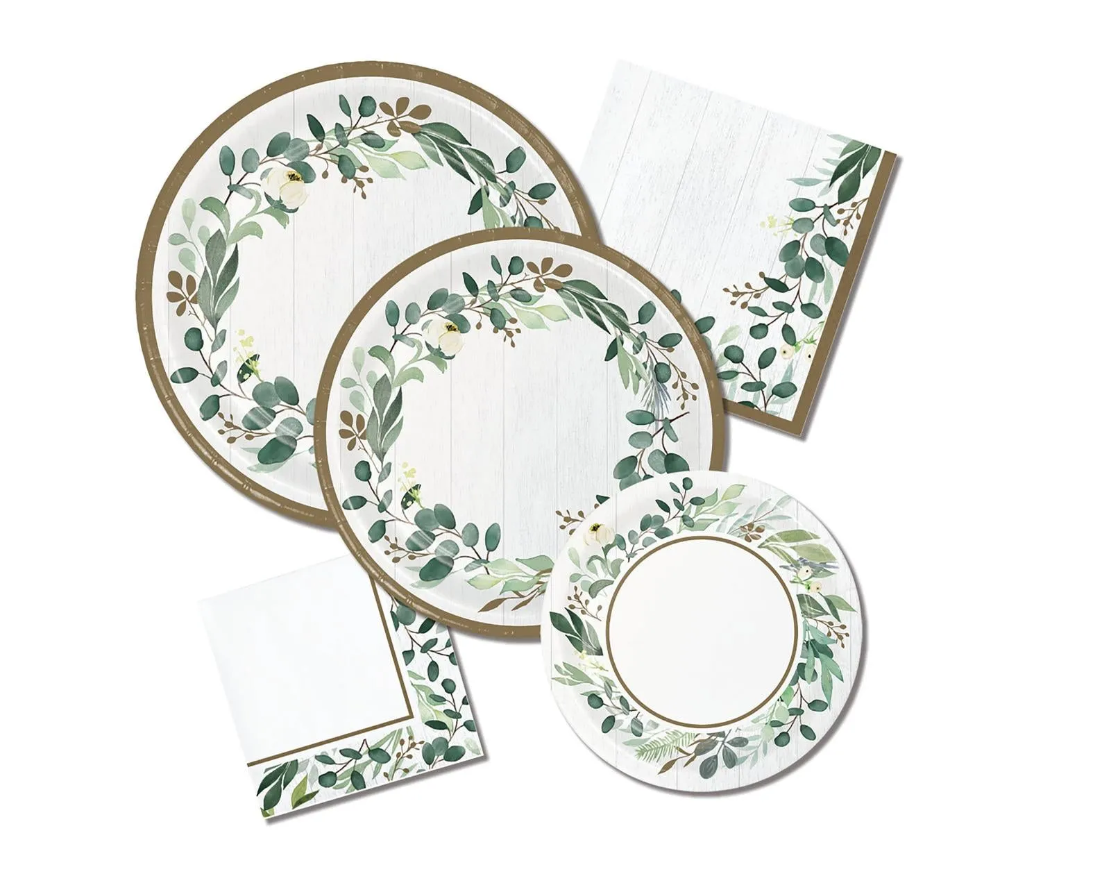 Eucalyptus Greens "I Do" Luncheon Napkins